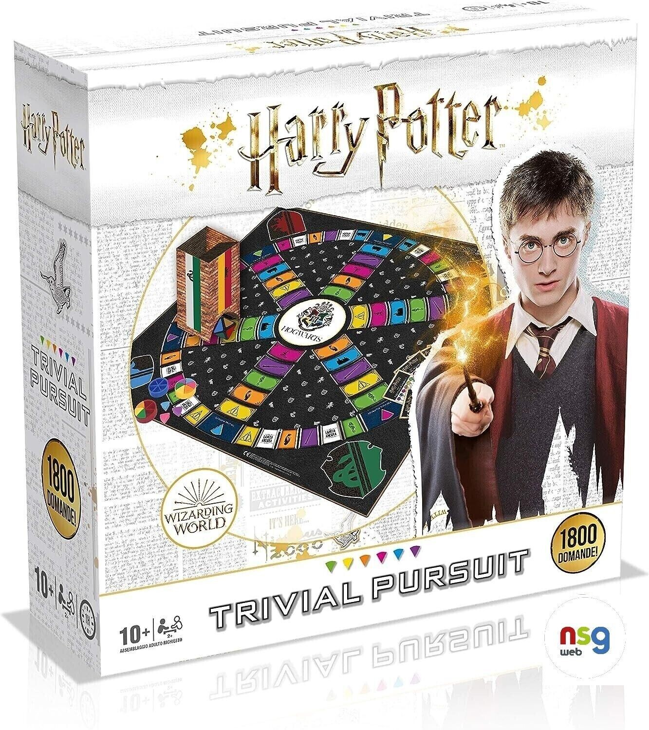 TRIVIAL PURSUIT HARRY POTTER 1800 DOMANDE Ultimate Edition Gioco da Tavolo