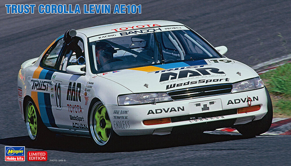 Hasegawa 20463 Trust Corolla Levin AE101 CAR SCALE 1/24 Plastic Model Kit NEW