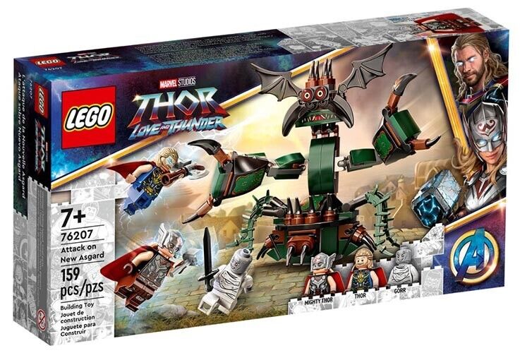 LEGO Super Heroes Marvel 76207 Thor Love and Thunder Attacco a Nuova Asgard