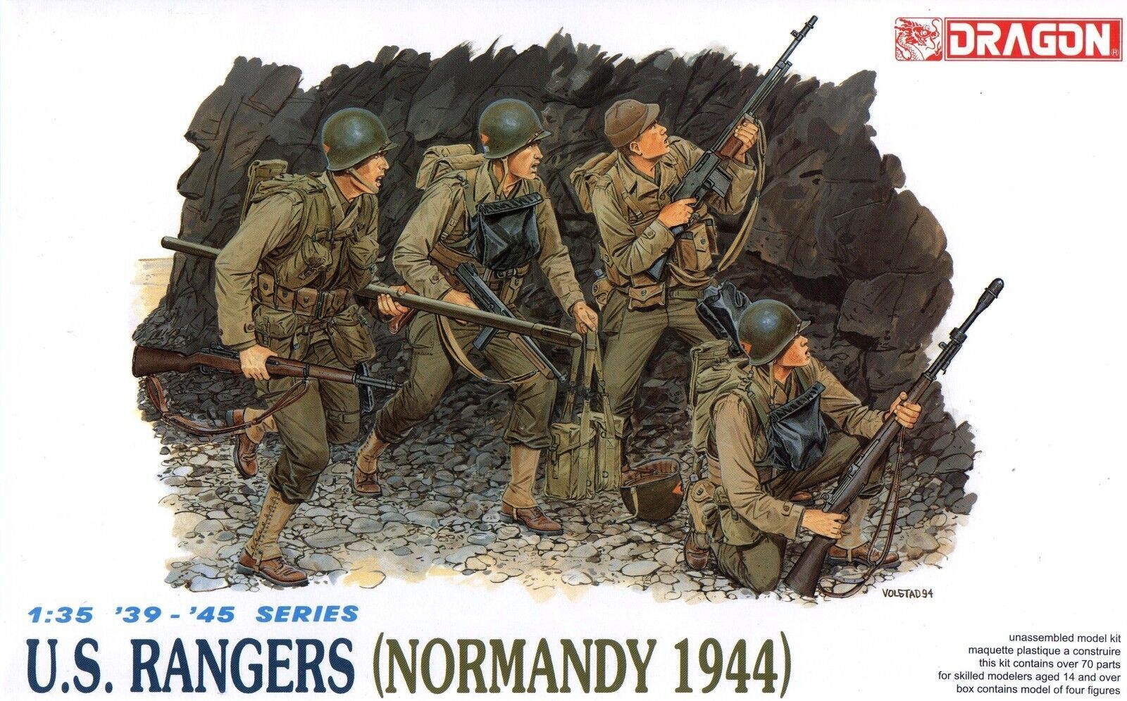 U.S. Ranger (Normandy 1944) Figure 1:35 Plastic Model Kit DRAGON MODELS