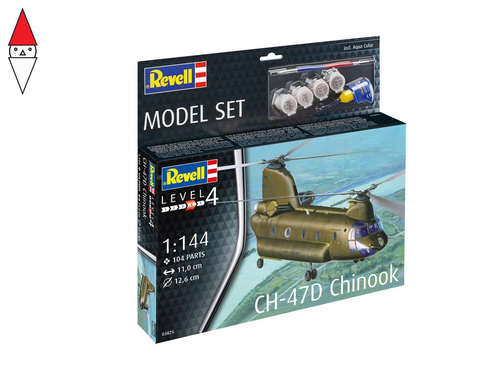 REVELL 1/144 MODEL SET CH-47D CHINOOK