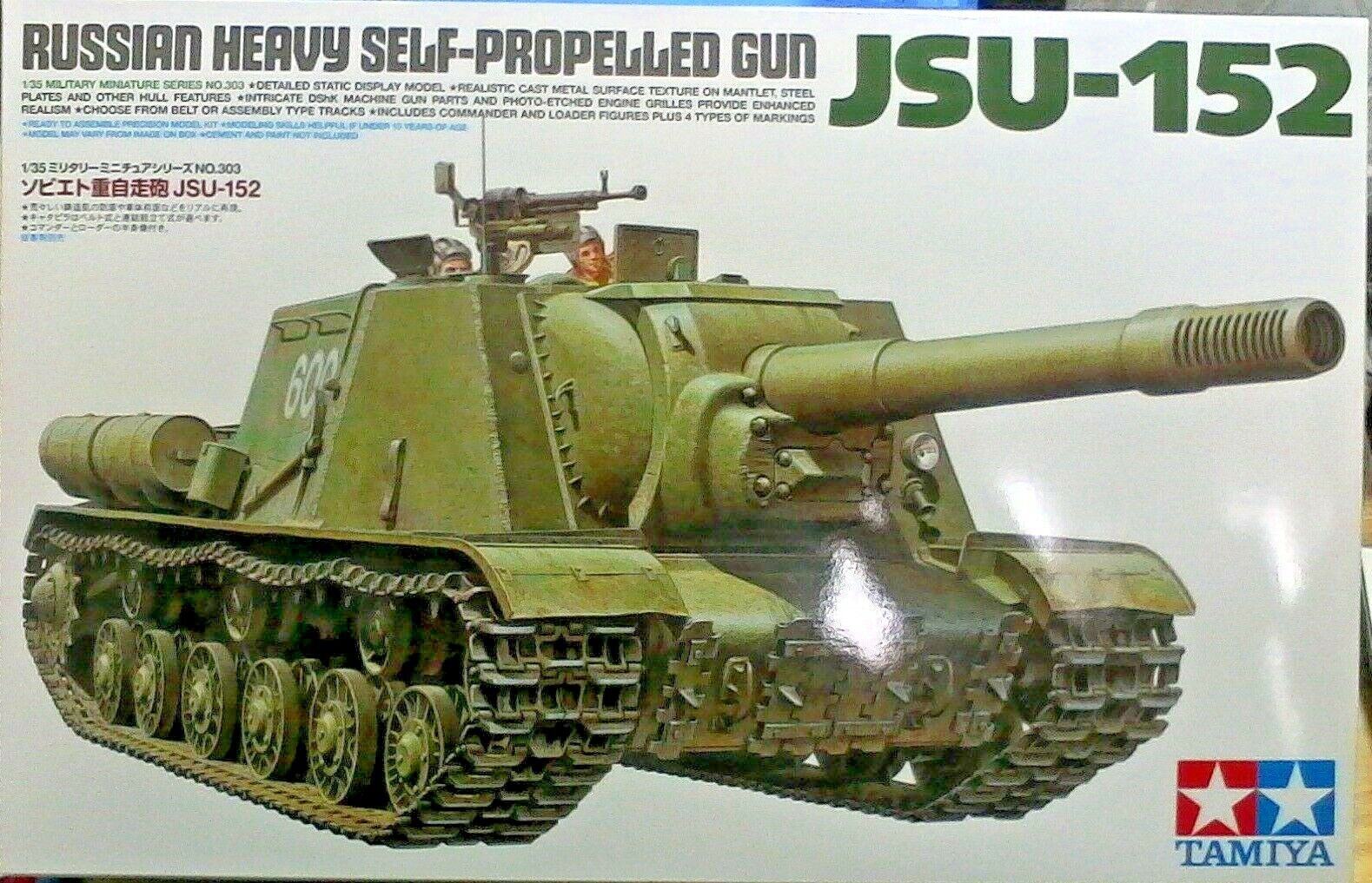 TAMIYA 1:35 KIT CARRO ARMATO RUSSIAN HEAVY SEL-PROPELLED GUN JSU-152 ART 35303