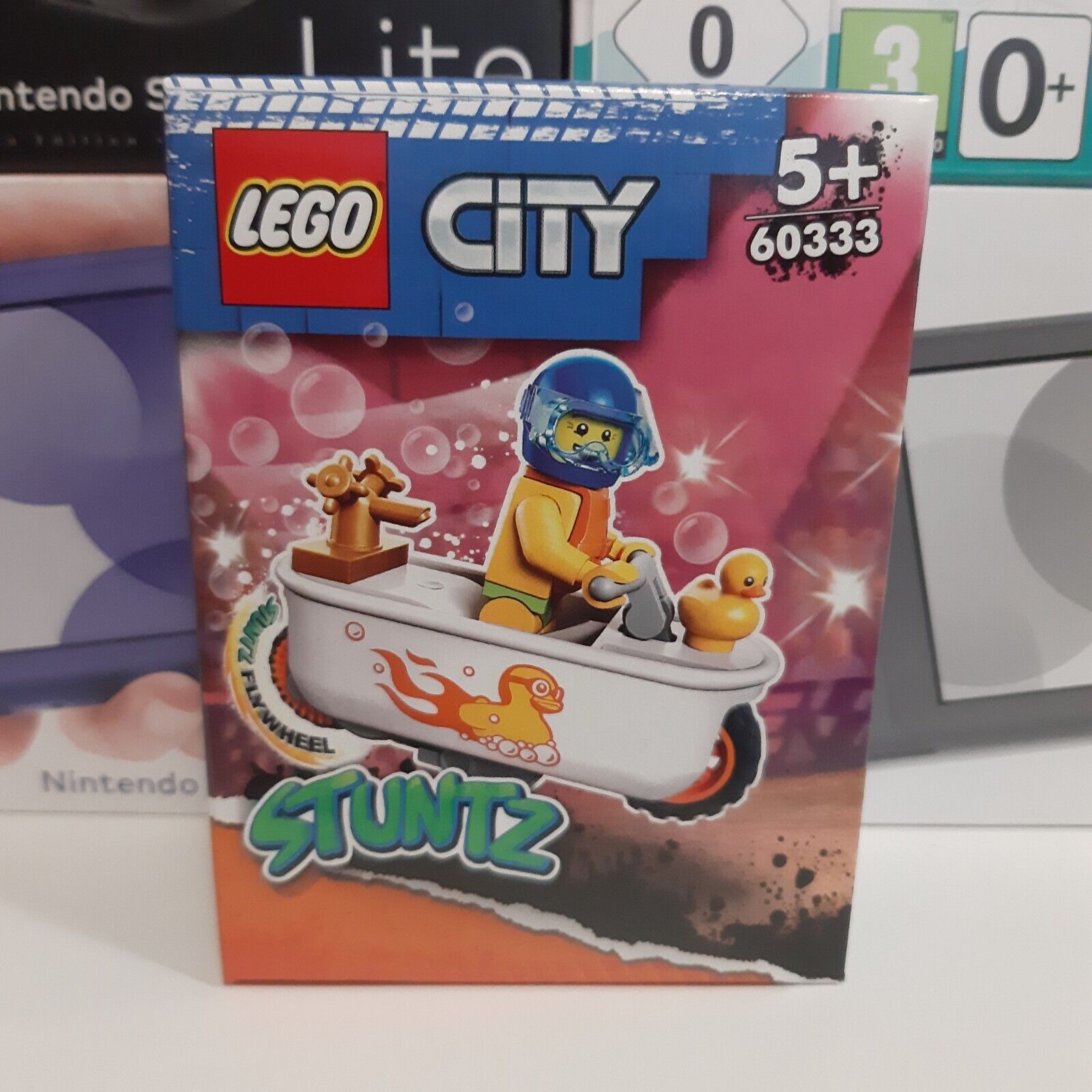 LEGO City Stuntz 60333 Stunt Bike Vasca da Bagno NUOVO SIGILLATO