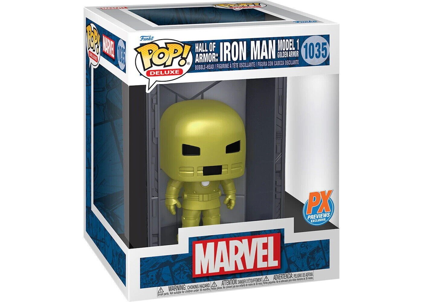 6213383 3320210 Merchandising Marvel: Funko Pop! - Hall Of Armor: Iron Man Model