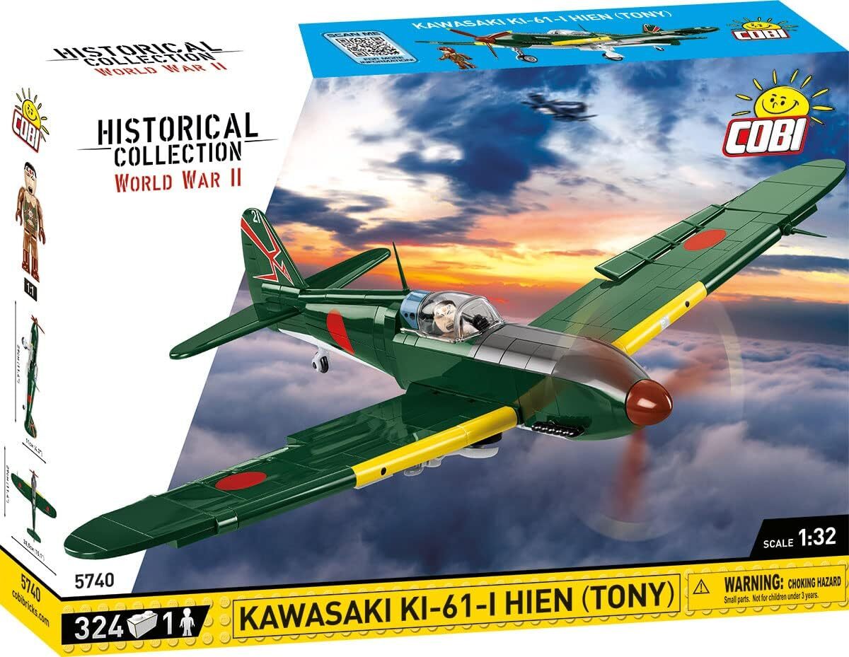 COBI, Aereo militare KAWASAKI KI-61-HIEN - 324 pezzi, 1/32,  COB5740