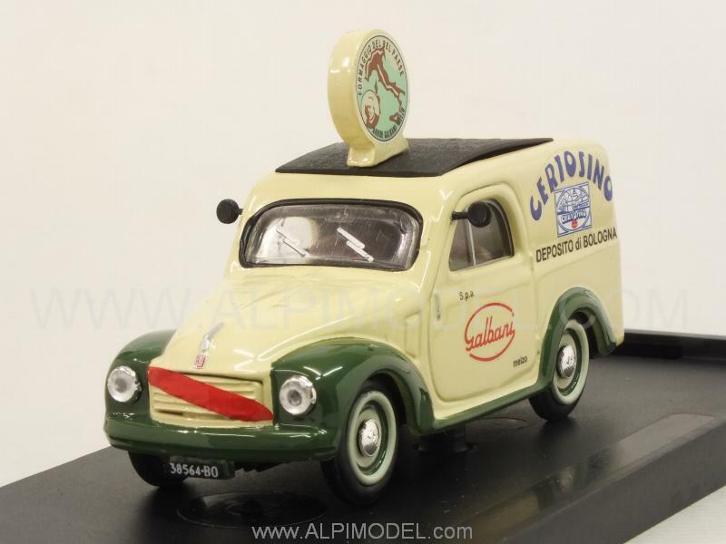 Fiat 500 Furgone Veicolo Commerciale 1950 Galbani Melzo Mi Depo 1:43 BRUMM R554B