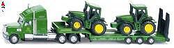 SIKU 1/87 LOW LOADER WITH JOHN DEERE TRACTORS