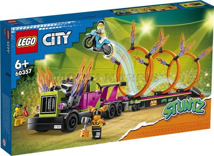 LEGO 60357 LEGO City Stuntz - Stunt Truck: sfida dell'anello di fuoco