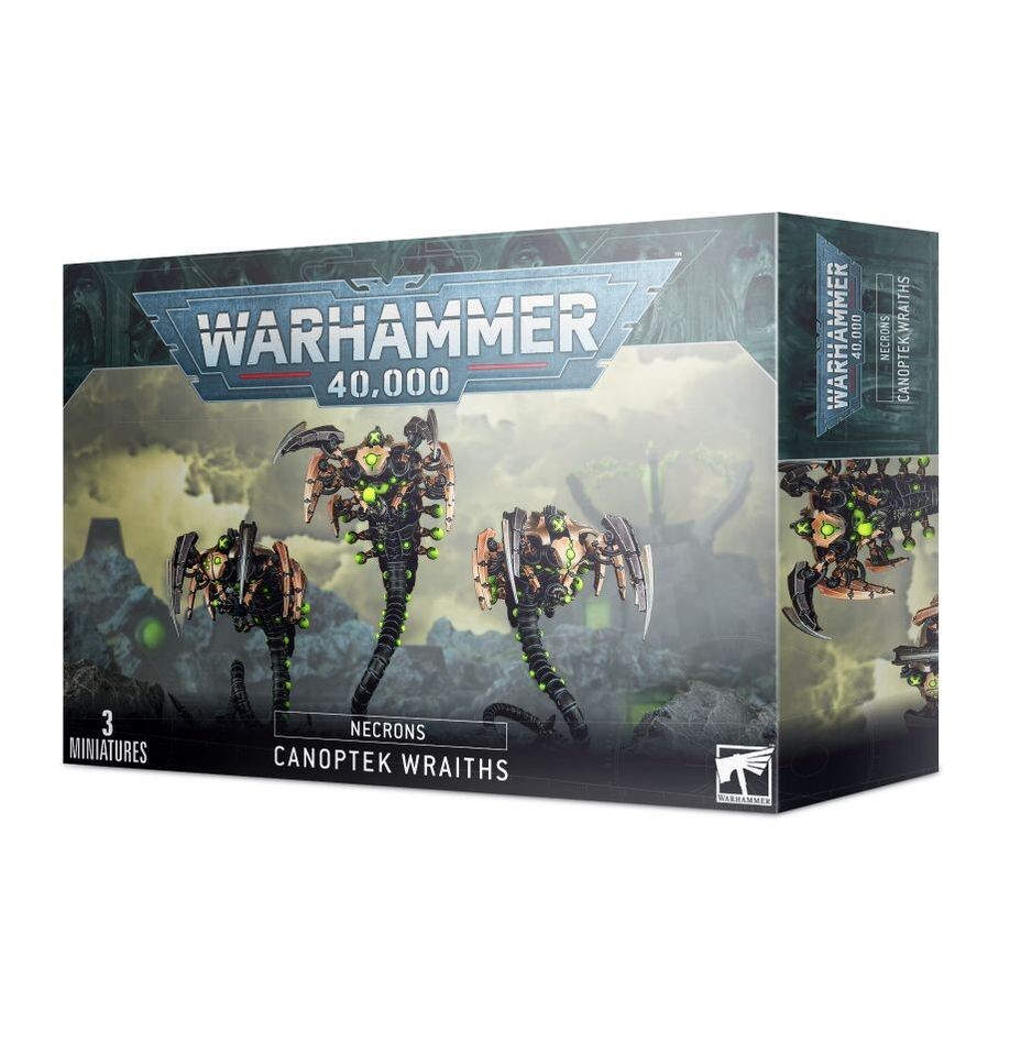 CANOPTEK WRAITHS set di 3 miniature NECRONS warhammer 40k CITADEL età 12+
