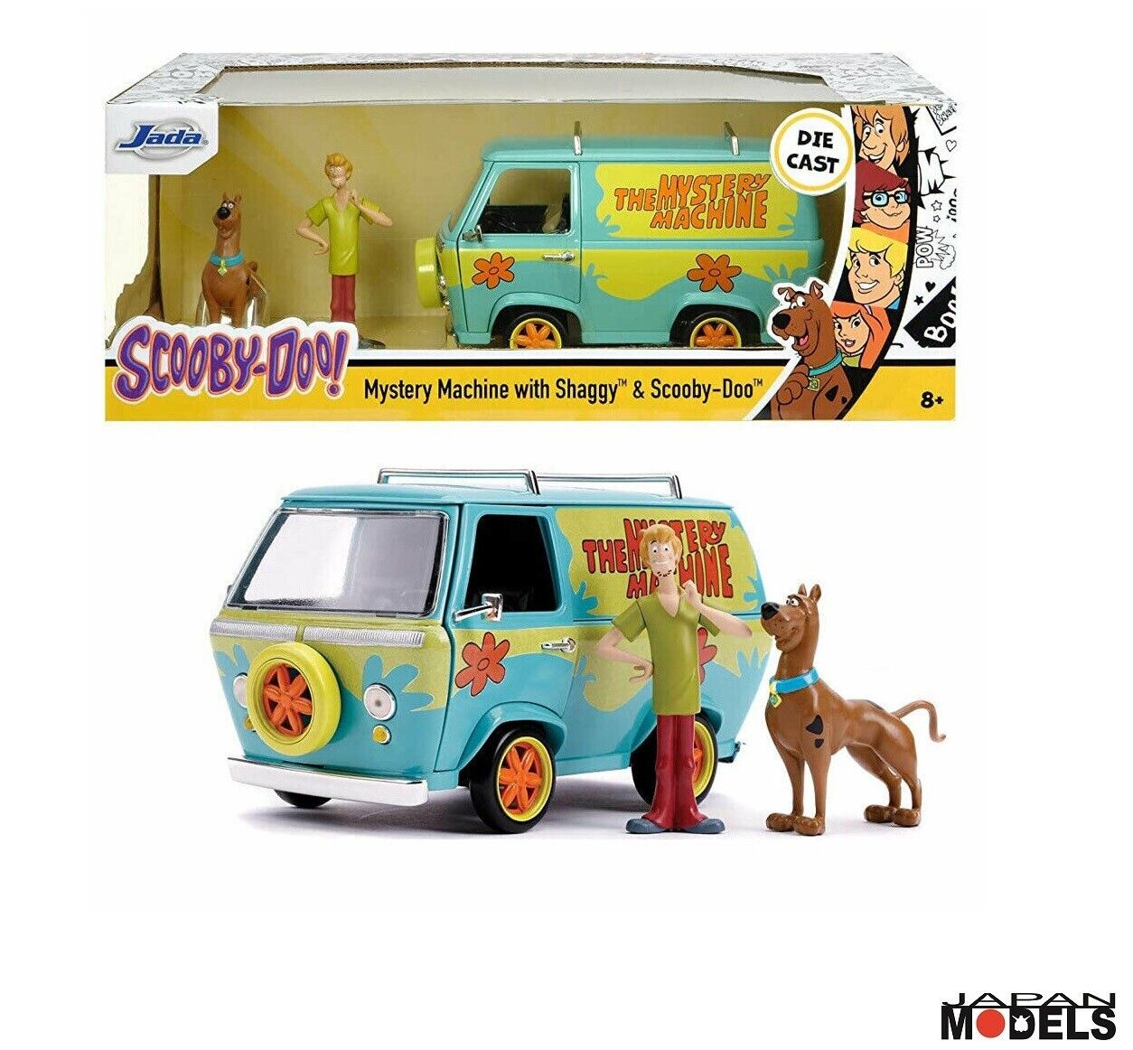 SCOOBY DOO Mystery Machine whit Shaggy e Scooby Doo Die Cast Jada Toys 1/24
