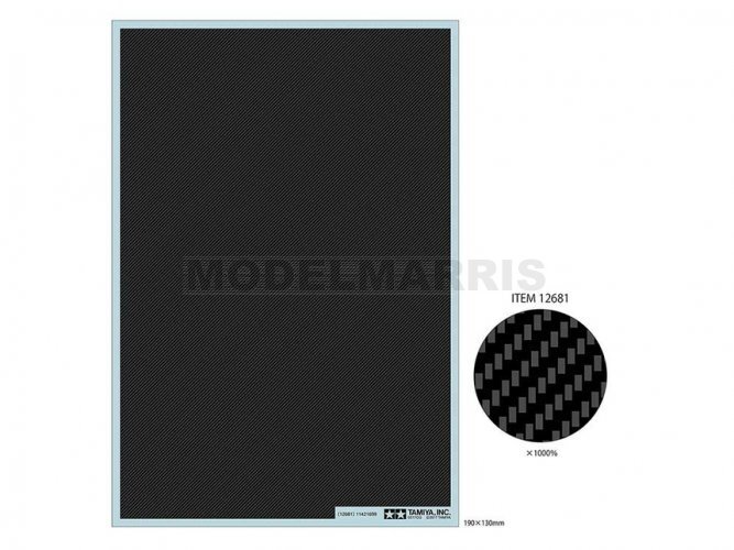 TAMIYA 12681 Decal Effetto Carbonio Tessitura Twill Fine