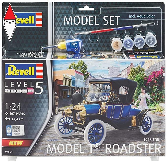 REVELL 1/24 MODEL SET 1913 FORD MODEL T ROADSTER