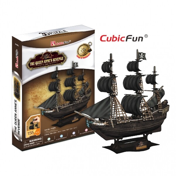 Queen Anne's Revenge Veliero 3D Puzzle 155 pcs CUBICFUN