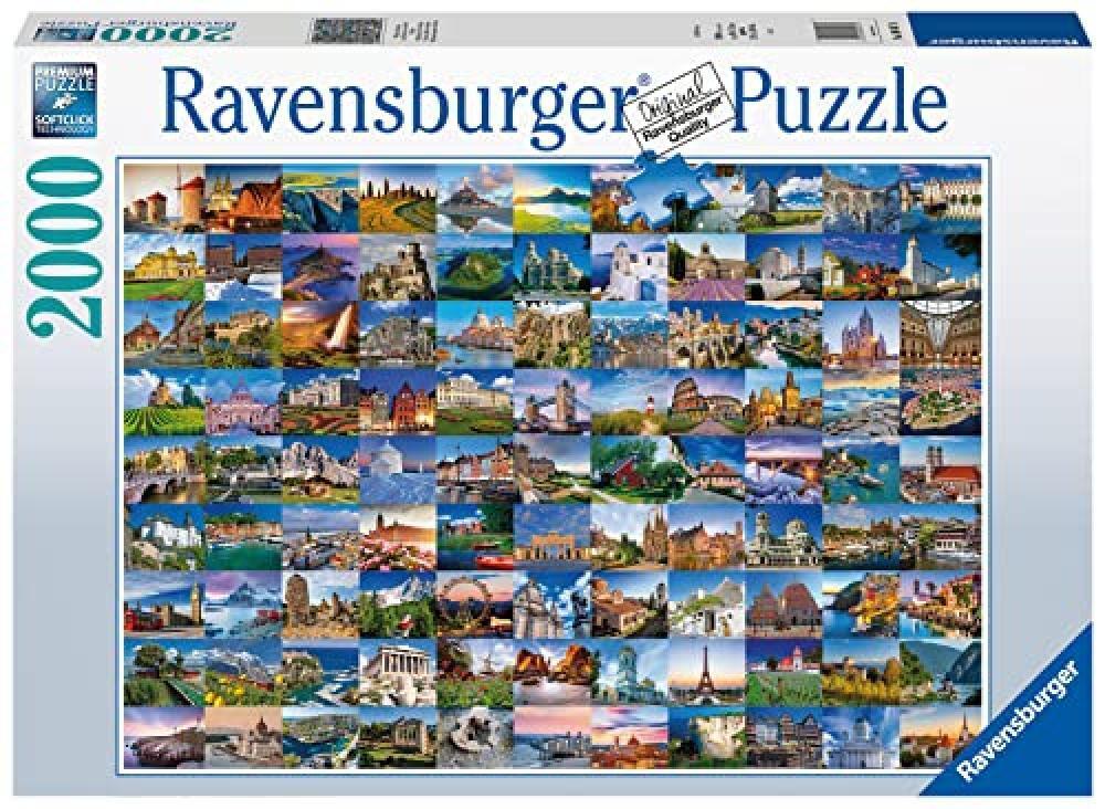 Ravensburger - Puzzle, Meraviglie d'Europa, Esclusiva Amazon, 2000 Pezzi, Puzzle