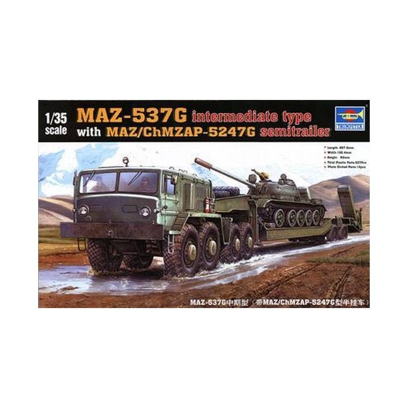 Modellino Maz-537g Intermédiate Tipo Con Maz / chmzasp-5247g Semitrailer