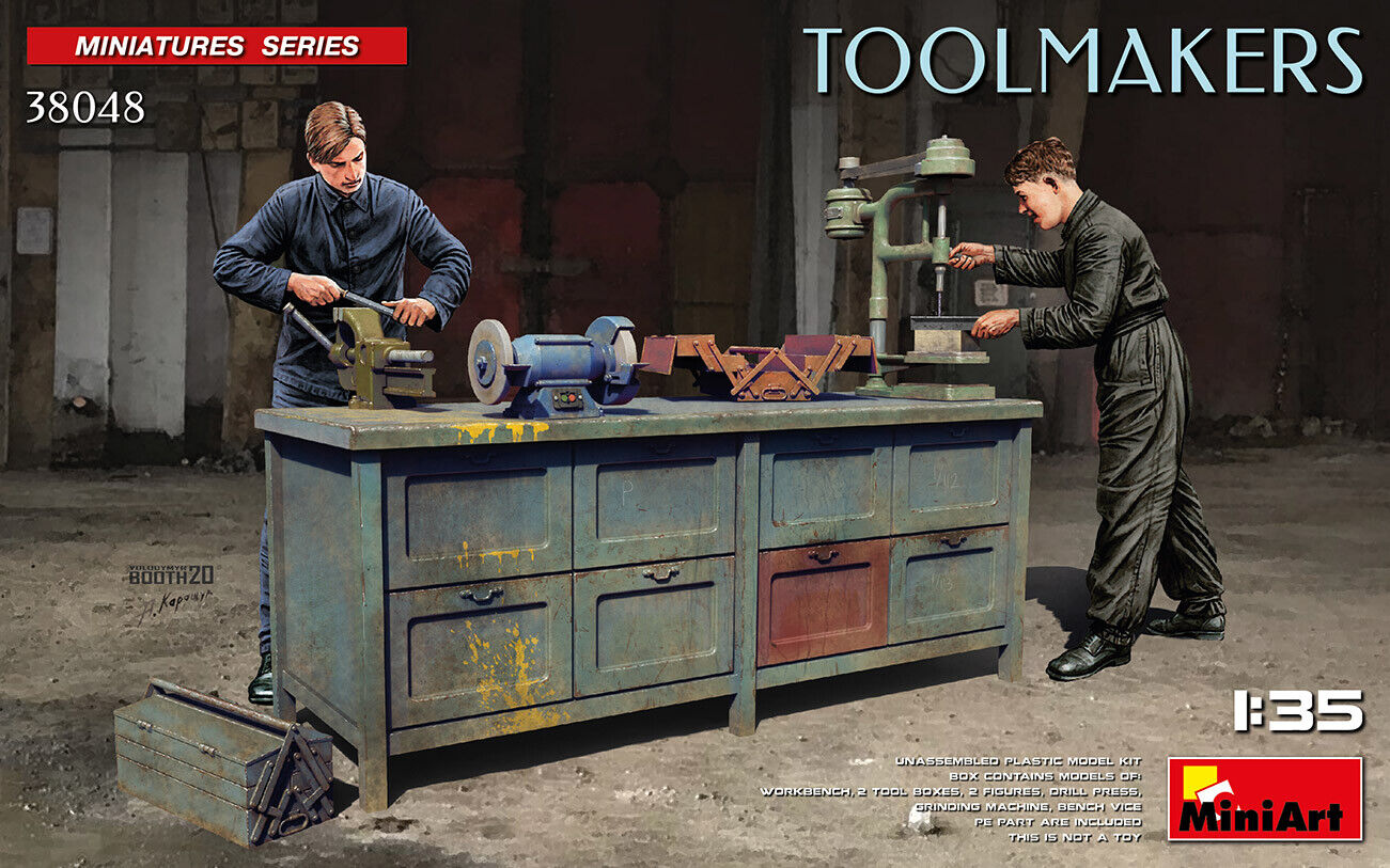 Toolmakers 1:35 Figure Plastic Model Kit MINIART