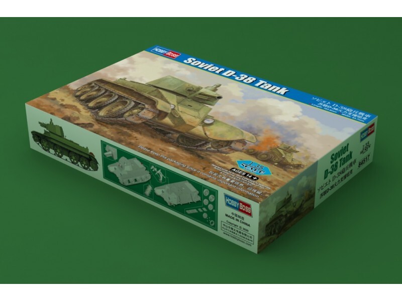 HOBBY BOSS 1/35 SOVIET D-38 TANK SCATOLA DI MONTAGGIO