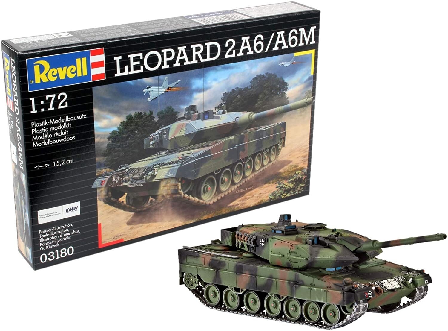 REVELL, Serbatoio LEOPARD 2A6/A6M da montare e verniciare, 1/72,  REV03180