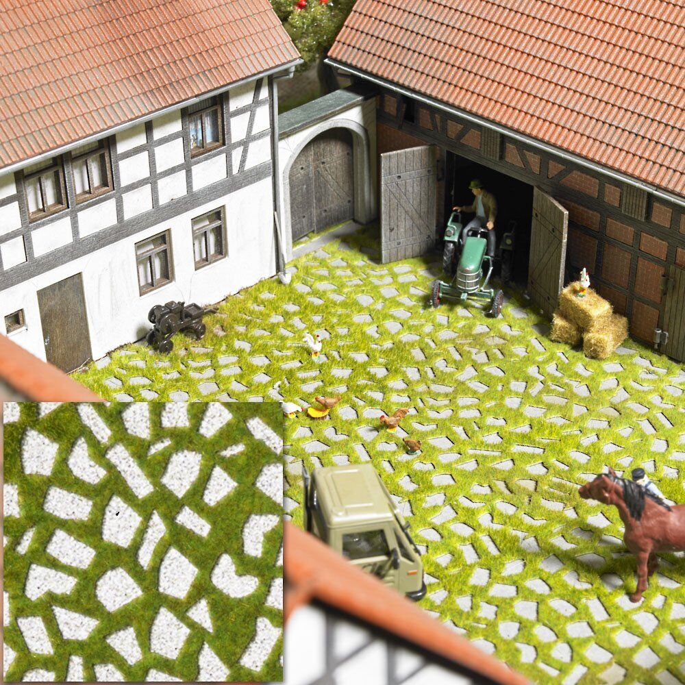 Busch 7433 3-D Grass Pavers HO Scenery Scale Model