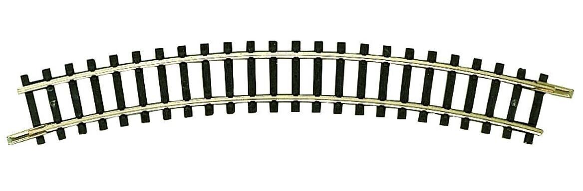 BINARIO CURVO R2 295,4 mm. 30° ART. FLEISCHMANN 22224 SCALA N SENZA MASSICCIATA