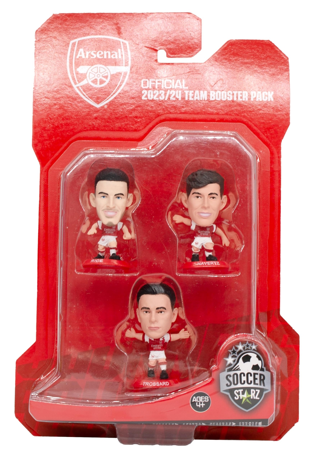 SoccerStarz - Arsenal 3 Figure 2023/24 Booster Pack (Classic Kit)