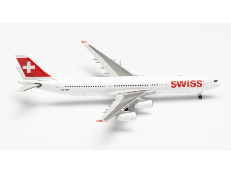 HERPA 1/500 SWISS INTERNATIONAL AIR LINES AIRBUS A340-300 – HB-JMH “CHUR”