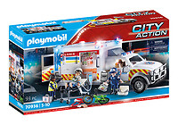 PLAYMOBIL Playm. Rettungs-Fahrzeug US Ambulance| 70936 Giocattoli di 70936