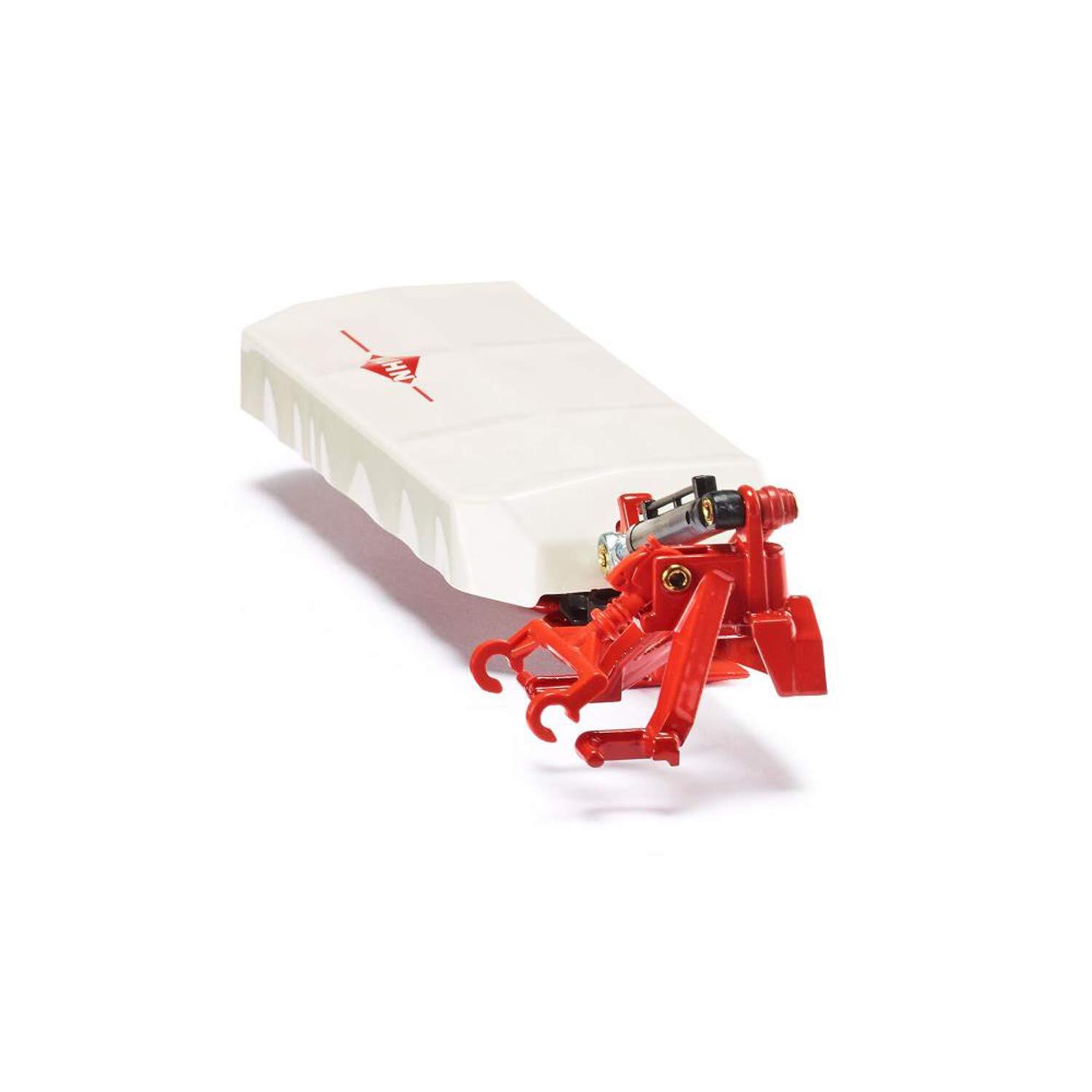 siku 2456, Kuhn Rear Disc Mower, 1:32, Metal/Plastic, White/Red, Compatible with