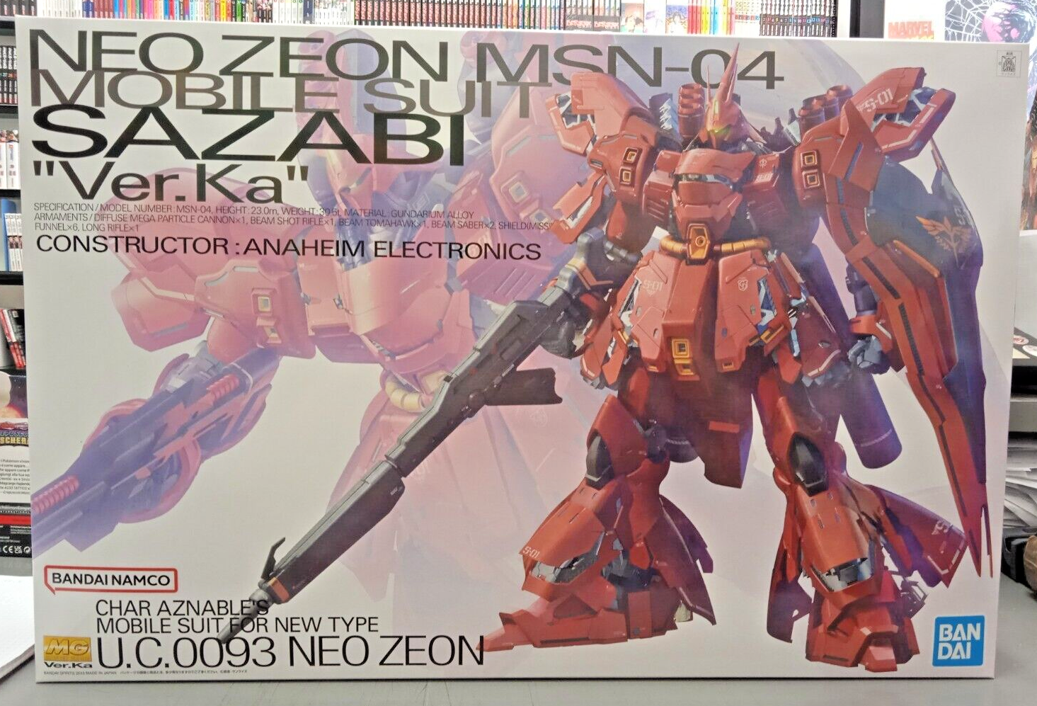 Gunpla - Neo Zeon MSN-04 Mobile Suit Sazabi MG 1/100 Ver.Ka - Bandai
