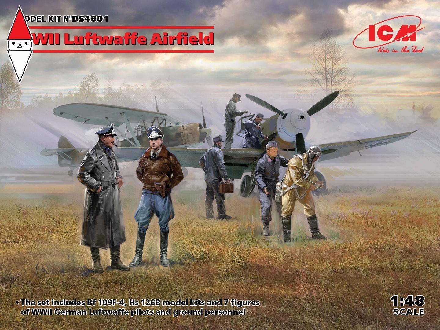 ICM 1/48 WWII LUFTWAFFE AIRFIELD