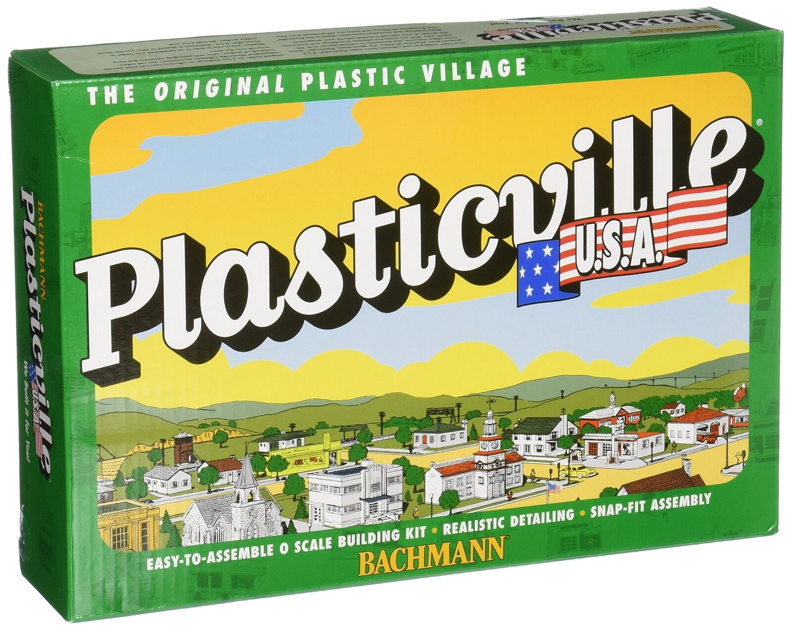 Bachmann Trains - PLASTICVILLE U.S.A. BUILDINGS – CLASSIC KITS - WINDMILL w/FARM