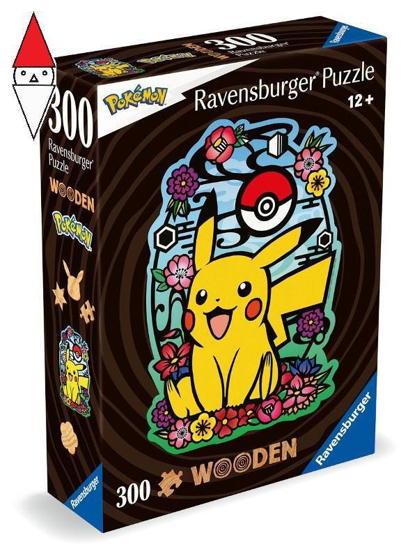 RAVENSBURGER PUZZLE DI LEGNO PIKACHU 300 PZ