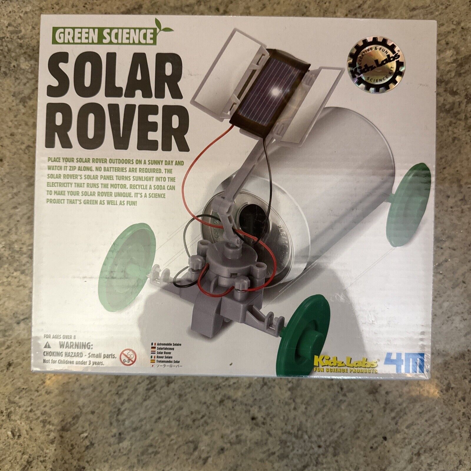 Veicolo Ad Energia Solare - Solar Rover Gioco Istruzione Kidz Labs Science Kit