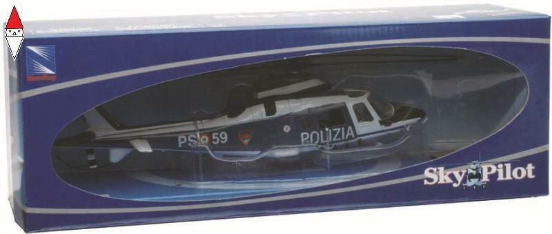MODELLINO NEW-RAY 1:43 AGUSTA-WESTLAND AW109 POLIZIA