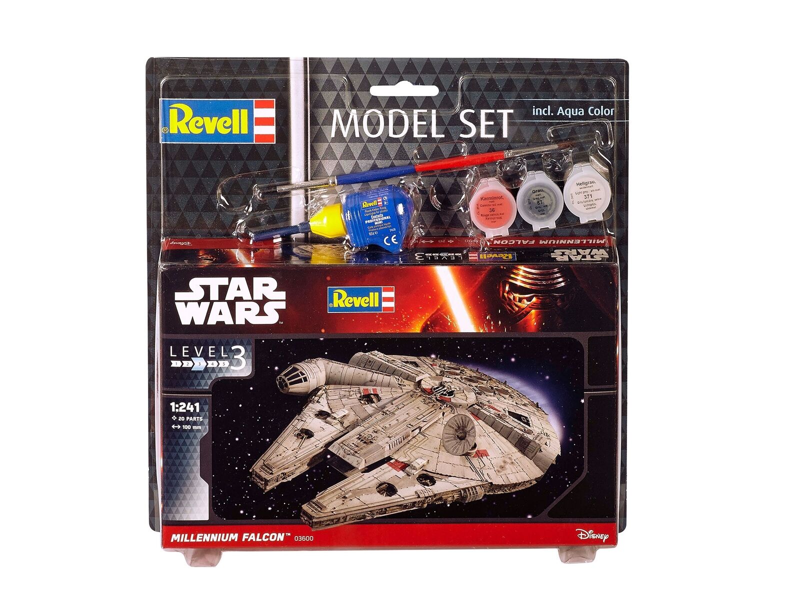 REVELL, Set modellino Millennium Falcon STAR WARS con dipinto da assemblare, ...