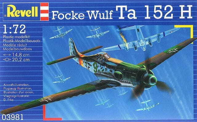 Revell 03981 Focke Wulf Ta 152H AIRCRAFT SCALE 1/72 NEW