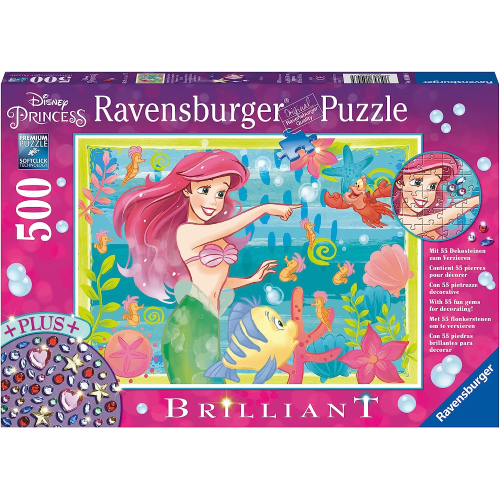 RAVENSBURGER 13327 PUZZLES 500 PEZZI IL MONDO SOTT'ACQUA DI ARIEL