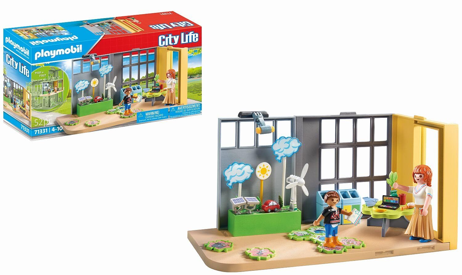 Playmobil 71331 City Life School Meteorology Class, compatible with other school