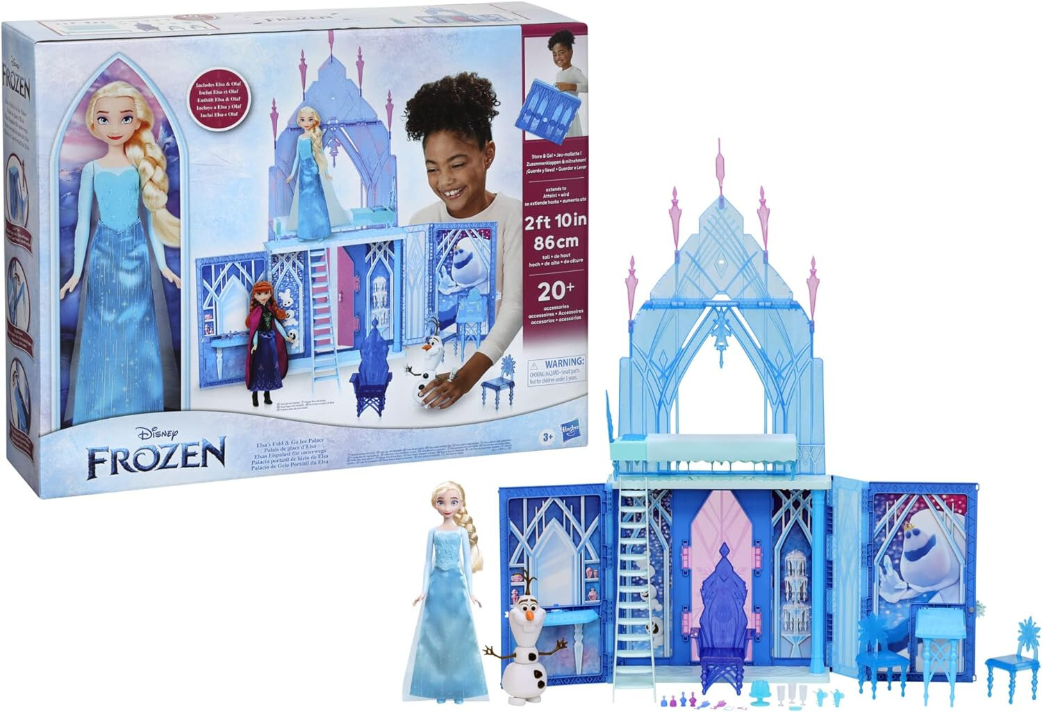 Hasbro Disney Frozen - Palazzo di Ghiaccio di Elsa Playset con Elsa e Olaf