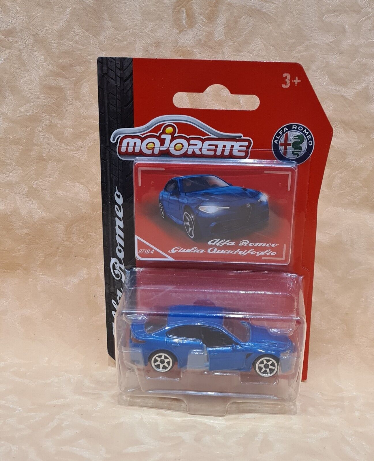 MODELLINO AUTO MAJORETTE ALFA ROMEO QUADRIFOGLIO BLU MISANO cod.27875
