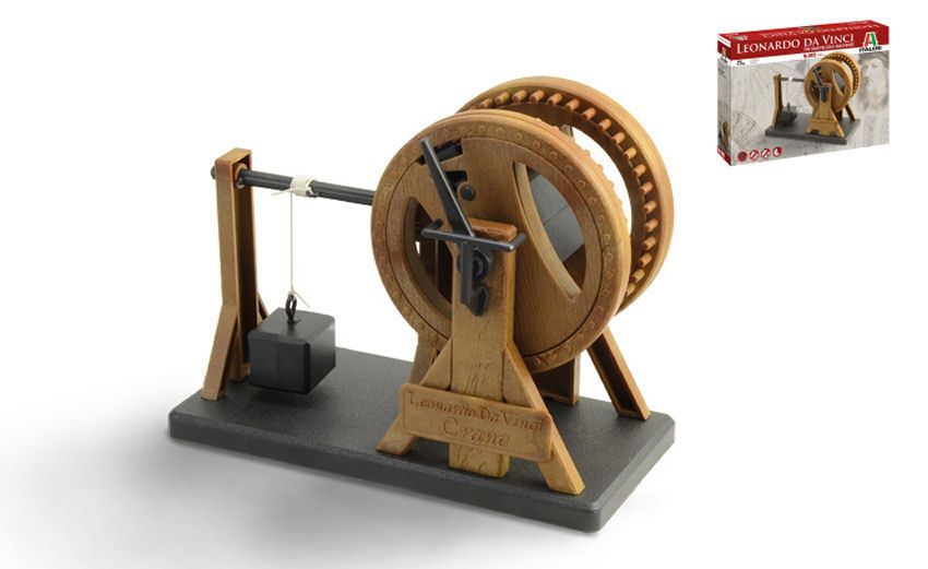 Leonardo Da Vinci Leverage Crane - Gru A Leva Plastic Kit Model ITALERI