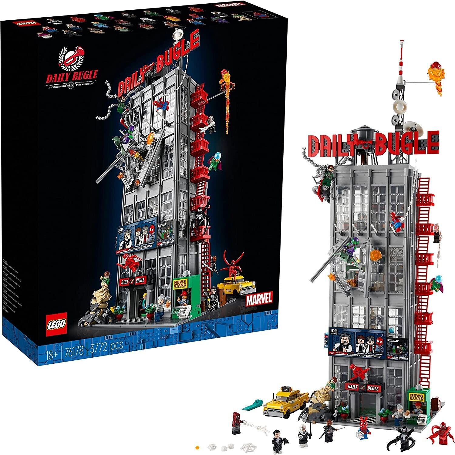 LEGO Marvel Super Heroes Il Daily Bugle 76178 / Costruzione Ragno Man / Natale