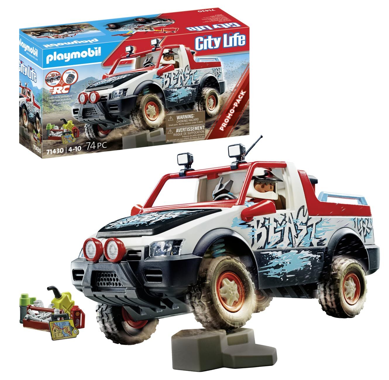 Playmobil 71430 City Life RC Vehicles - Rally Car, Racing Car Toy and Imaginativ