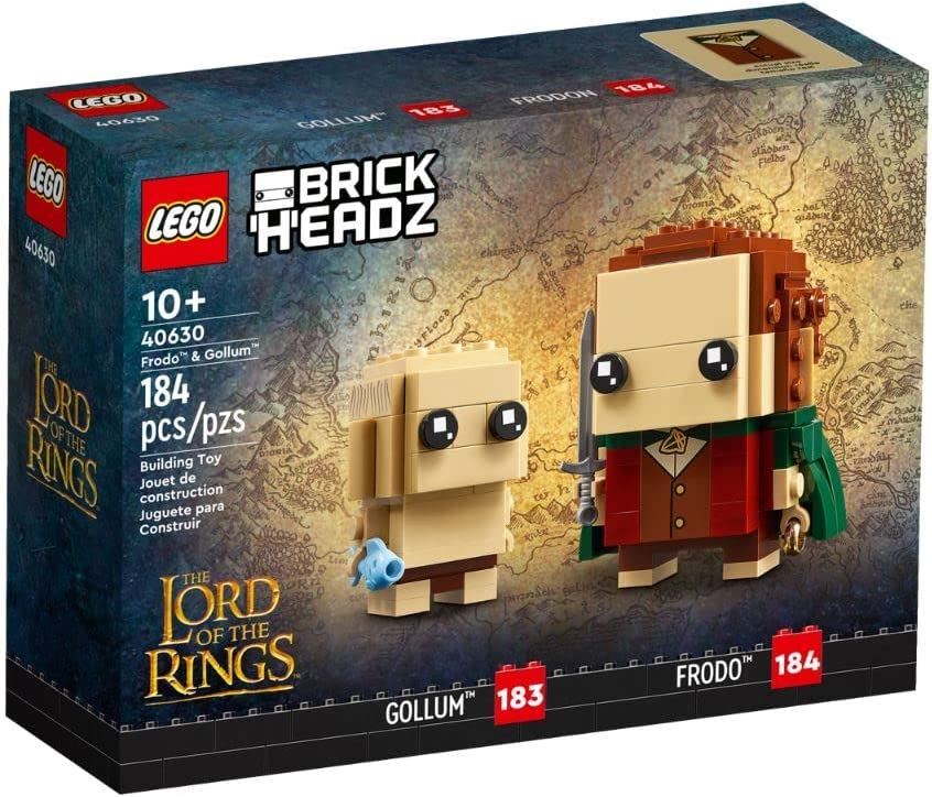Brickheadz Lord Of The Rings LEGO Set 40630 Frodo Gollum Raro da Collezione LEGO
