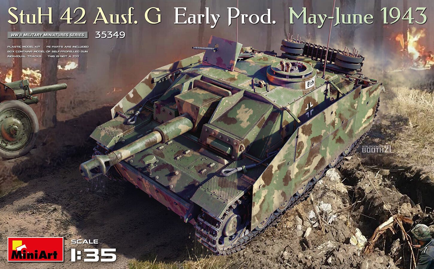 Stuh 42 Ausf. G Tank Early Prod. May-June 1943 1:35 Plastic Model Kit MINIART