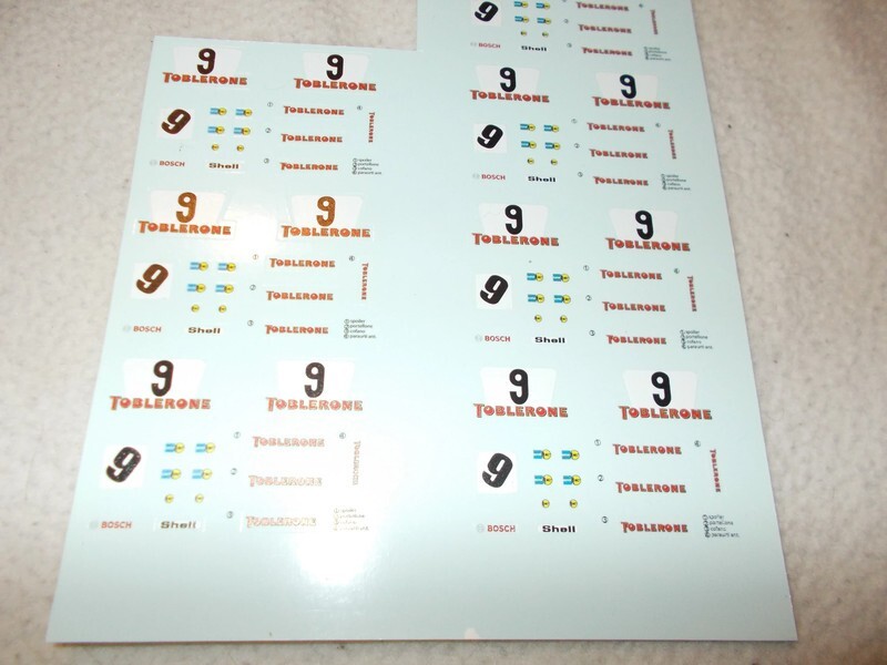 DECALS FUSTELLATE per PORSCHE 911 CARRERA, HALDI, NORISRING 1975, 1/43