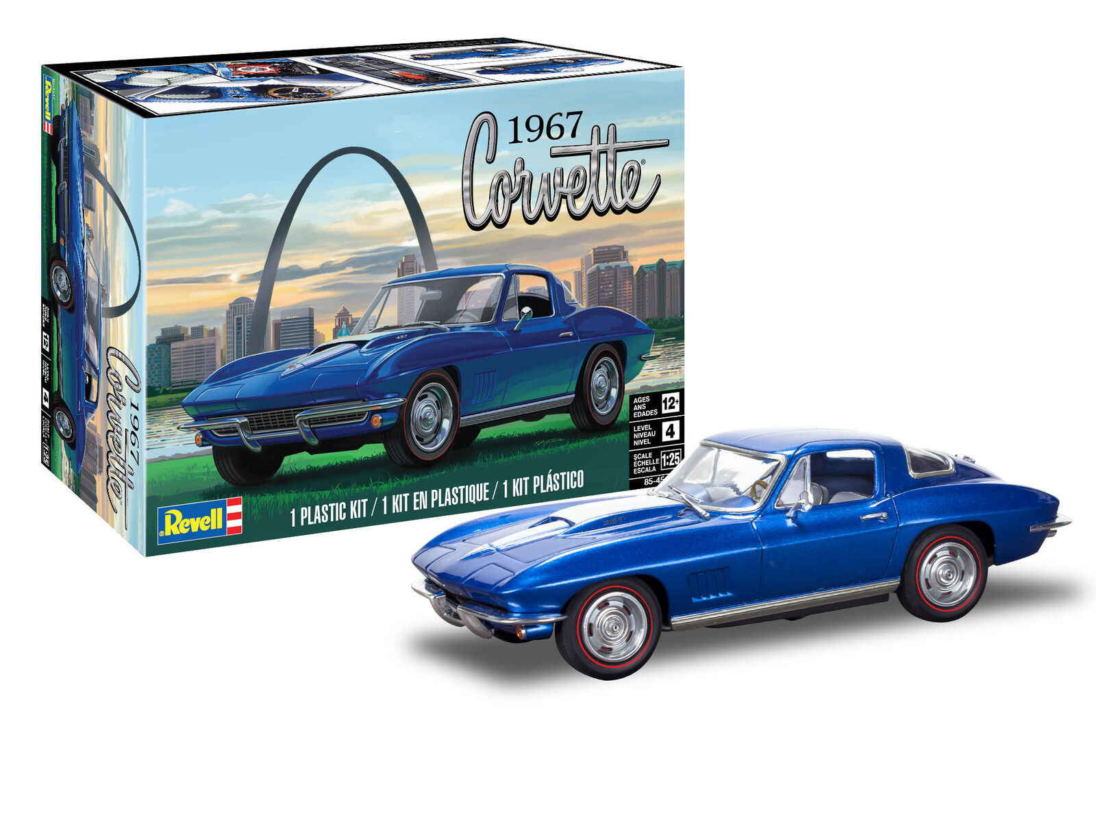 1967 Corvette 1:25 Plastic Model Kit MONOGRAM