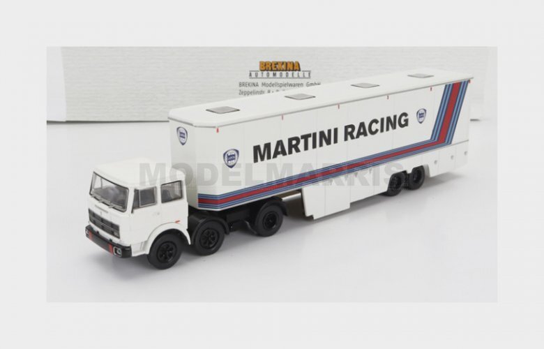 BREKINA PLAST 58577 FIAT 691 T TRUCK TEAM LANCIA MARTINI RACING CAR TRANSPORTER