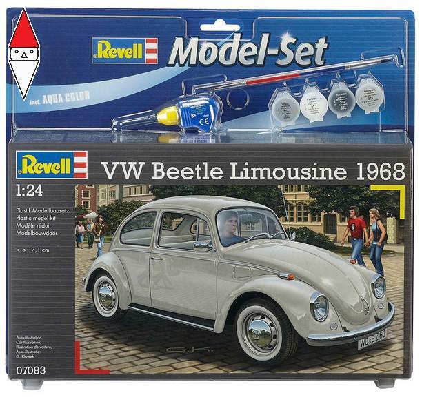 REVELL 1/24 MODEL SET VW BEETLE LIMOUSINE 68
