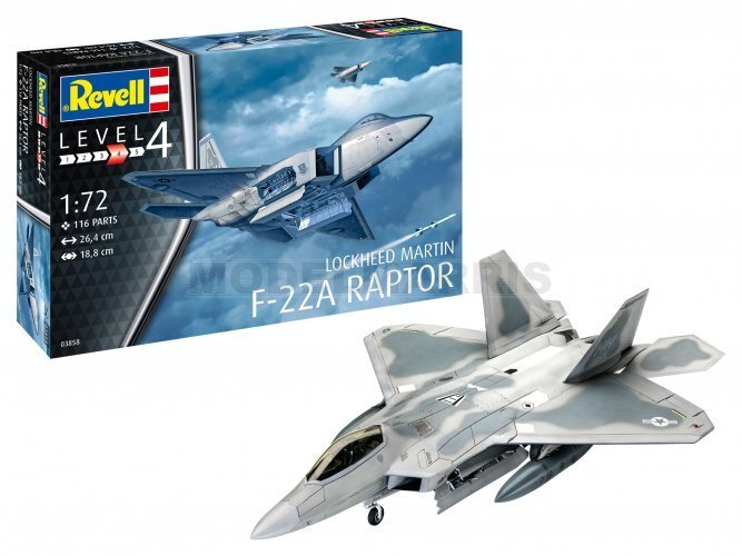 REVELL 03858 1/72 Lockheed Martin F-22A Raptor
